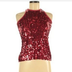 Red Glitter Top